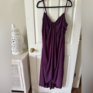 Anthropologie Deep Purple Dress